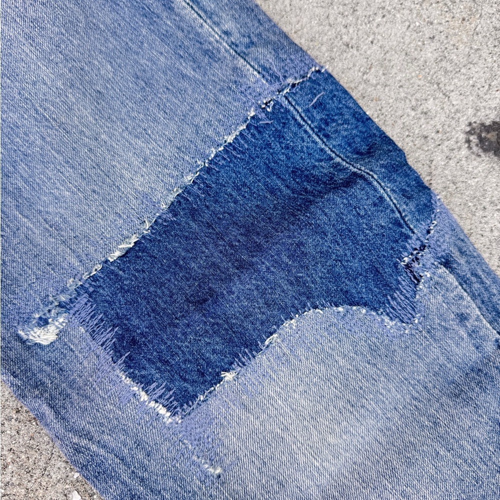 Vintage Levi’s 511 Distressed Patchwork Jeans - image 3